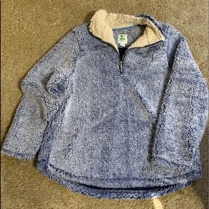 Blue Sherpa pullover